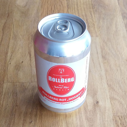 Microfass 0,33l Dose Rollberg rot